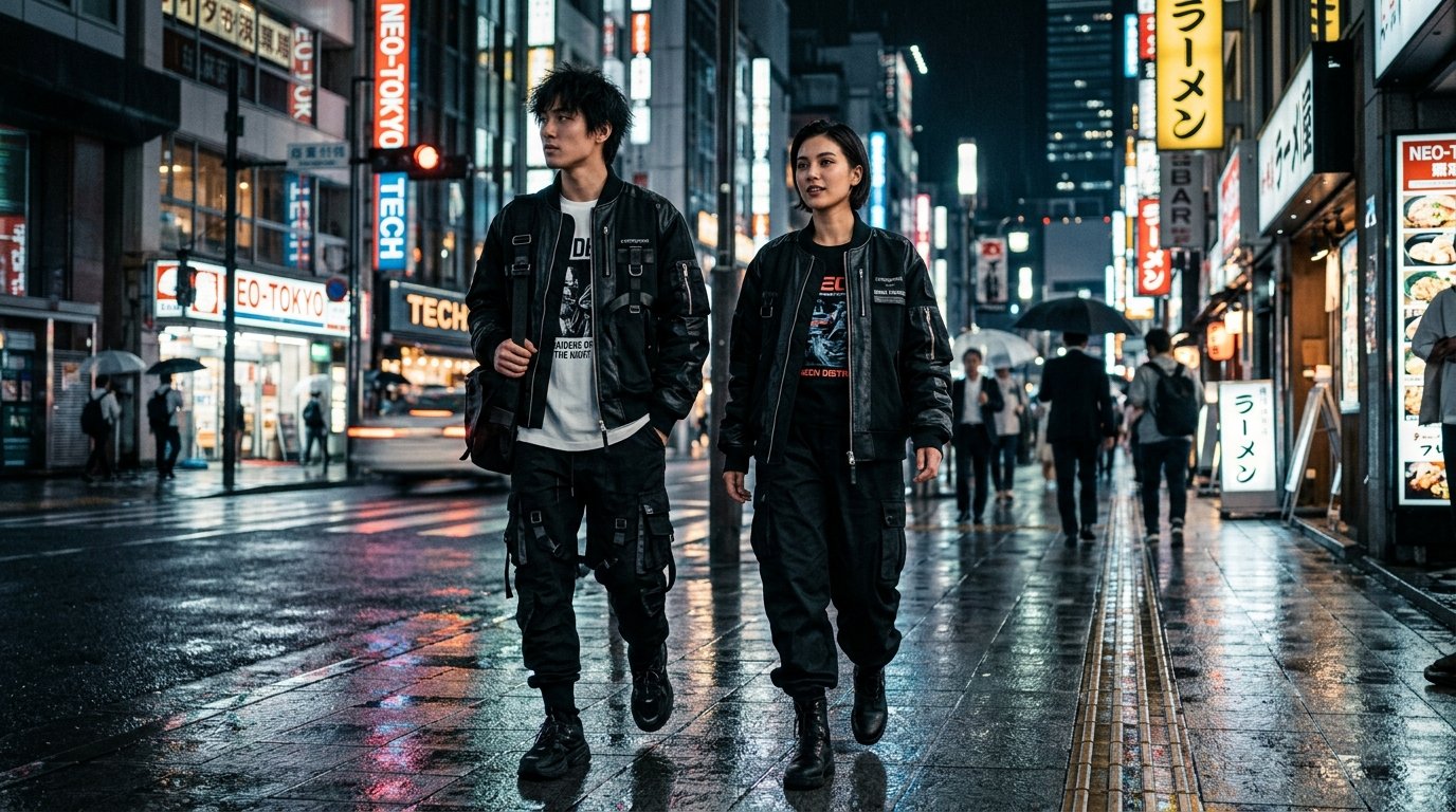 Línea Streetwear Nocturna y Cargo